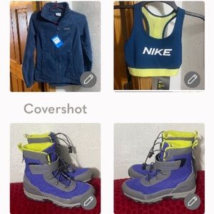 Columbia🥾💦Proof Sz6+Fleece PS+NIKE sport bra XS